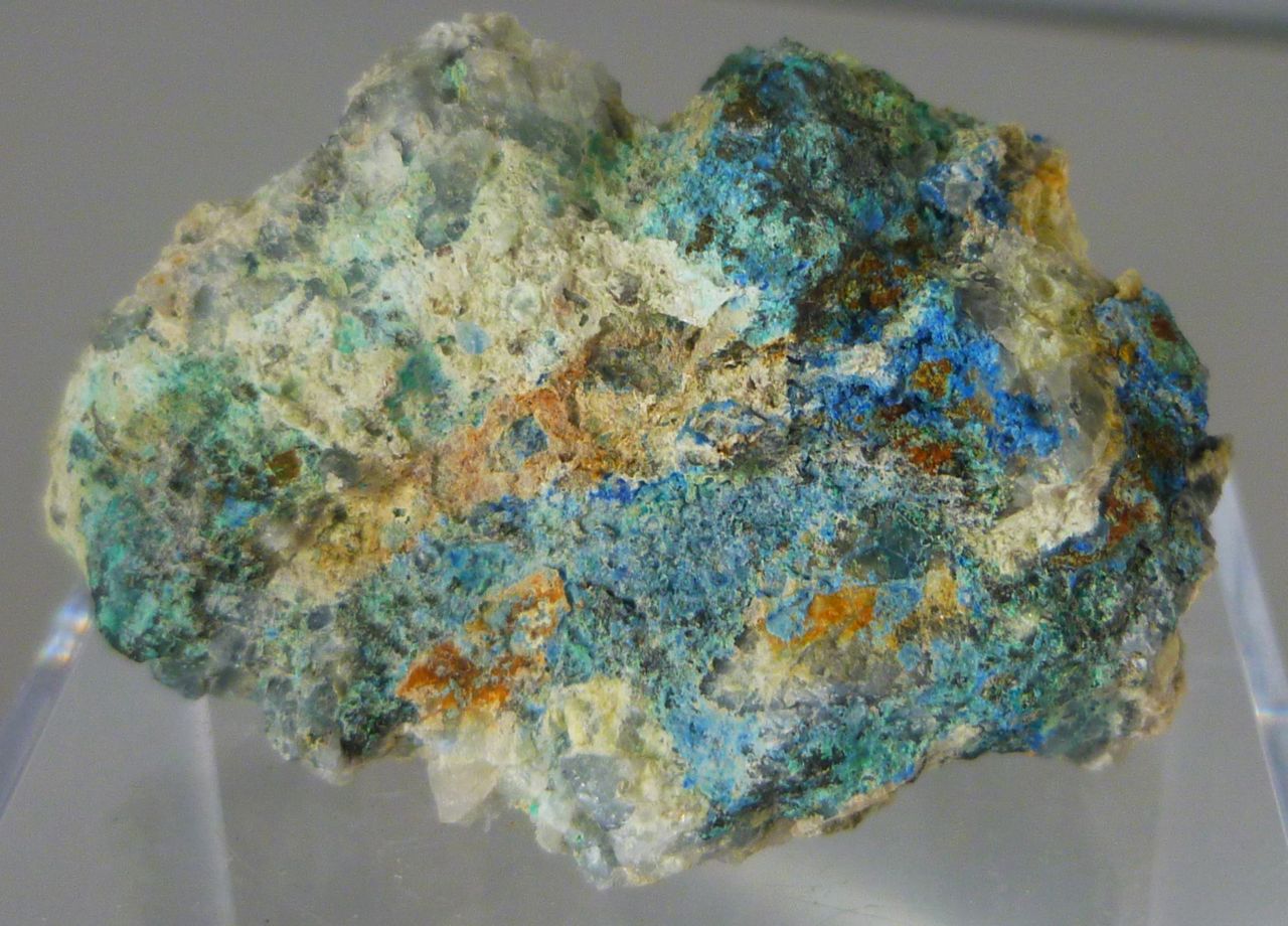 Linarite Malachite & Chalcopyrite