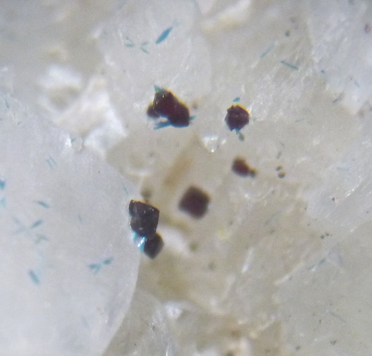 Cuprite Apophyllite & Calcite