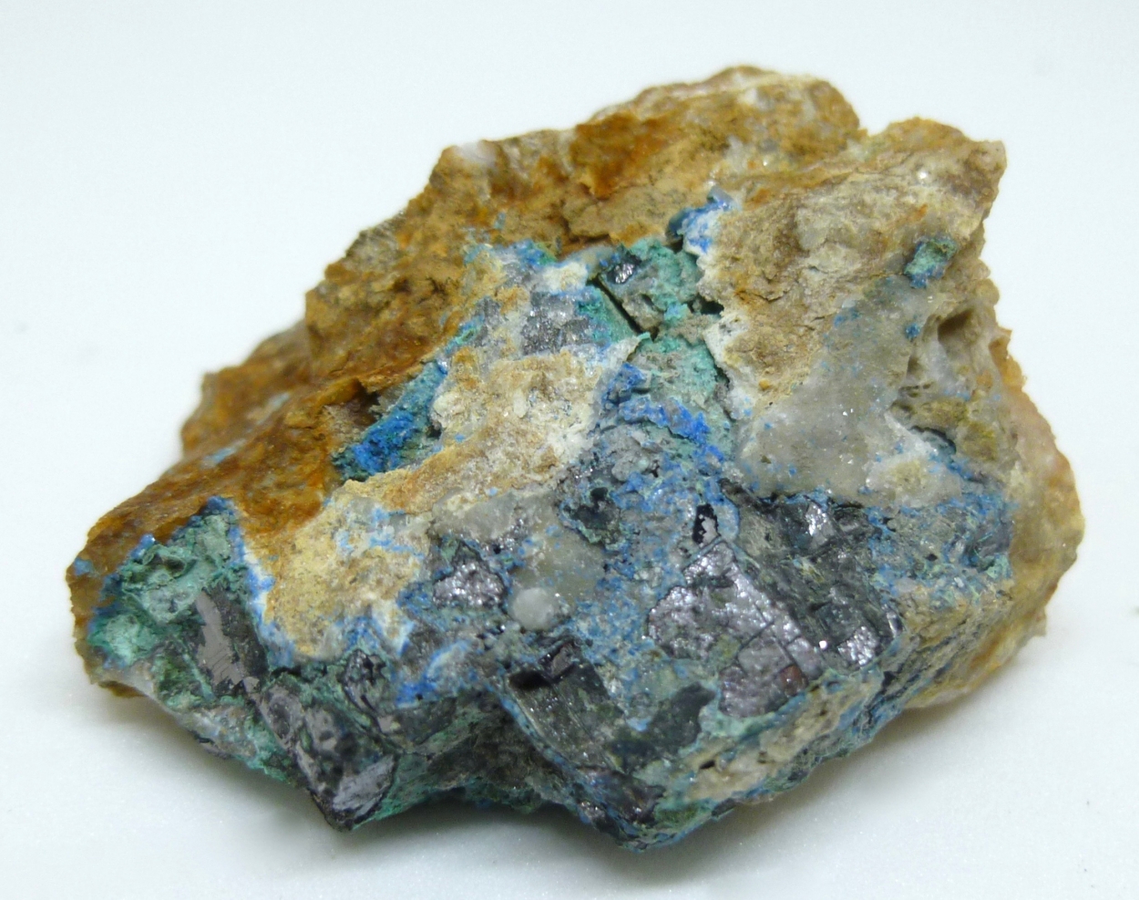 Linarite Galena & Malachite