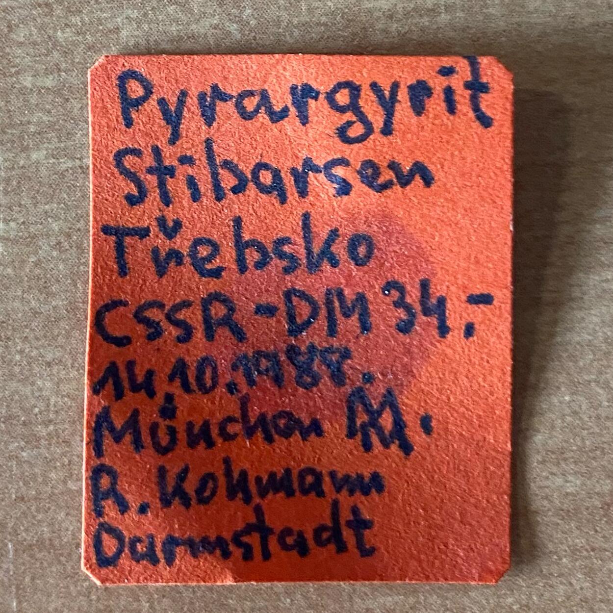 Pyrargyrite & Stibarsen