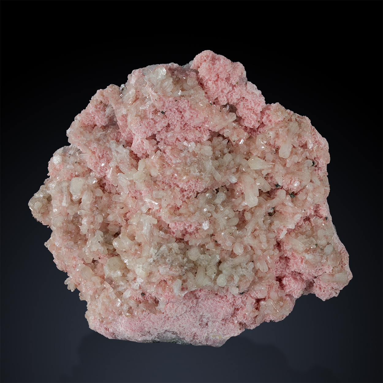 Rhodochrosite Stilbite & Pyrite