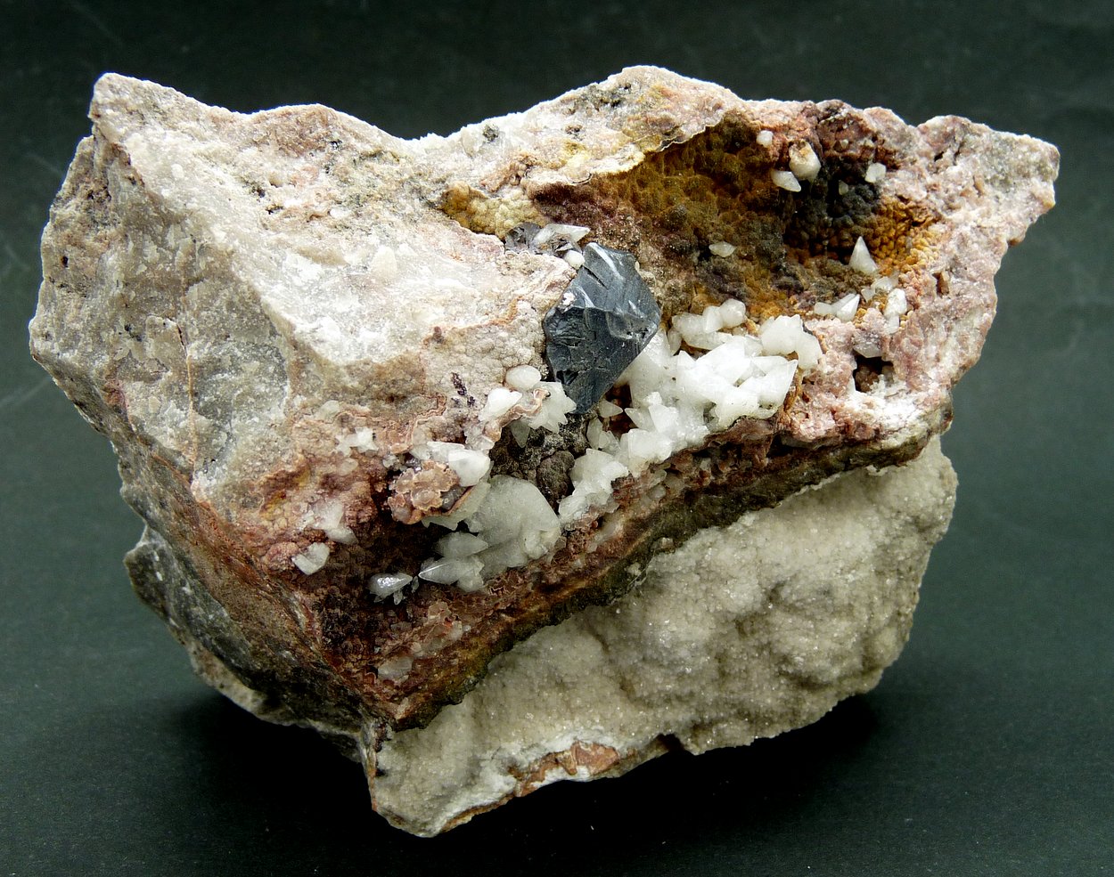 Dolomite With Cuprite