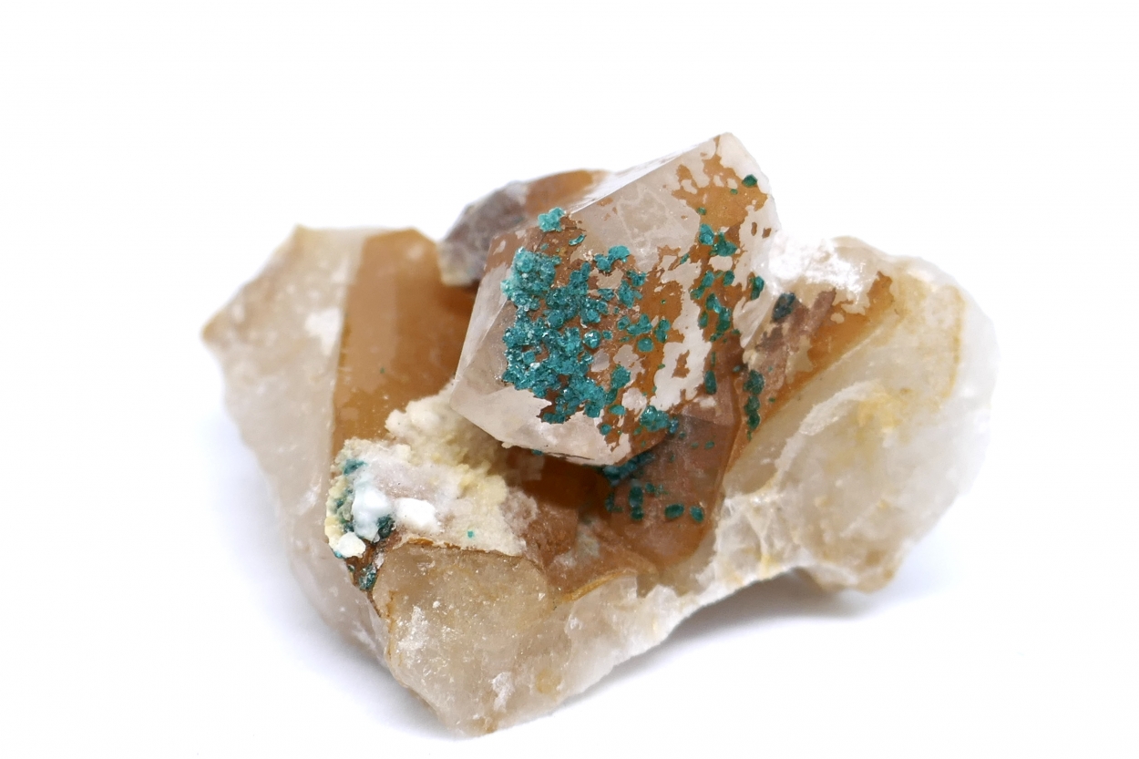 Dioptase On Quartz