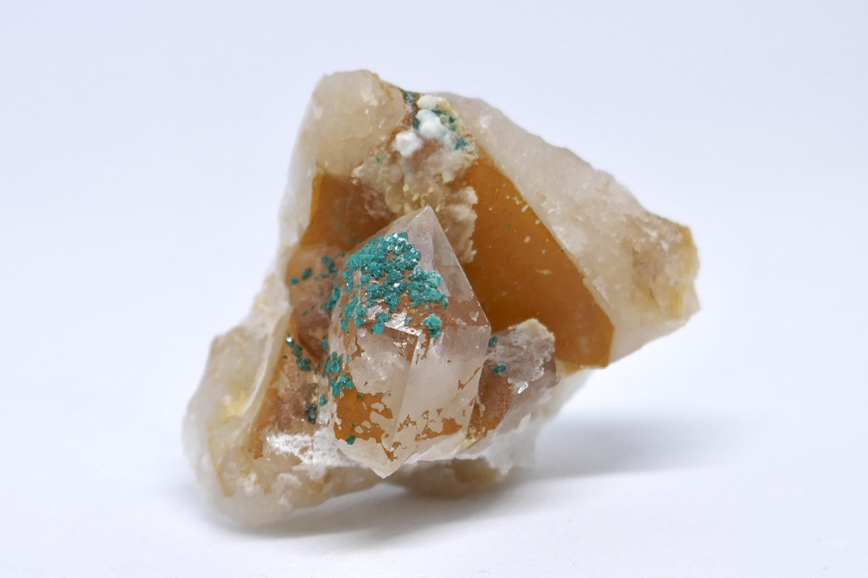 Dioptase On Quartz