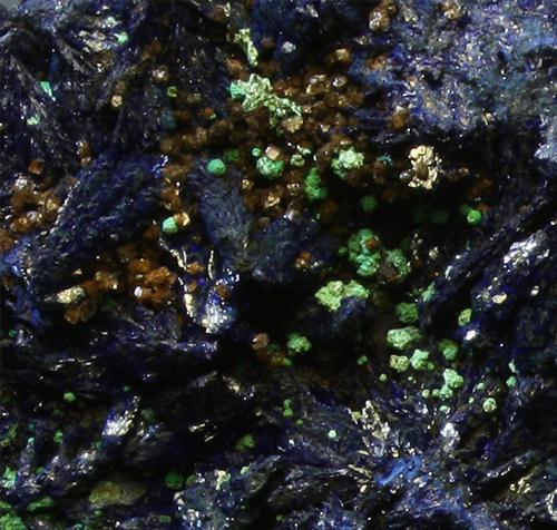 Azurite With Malachite