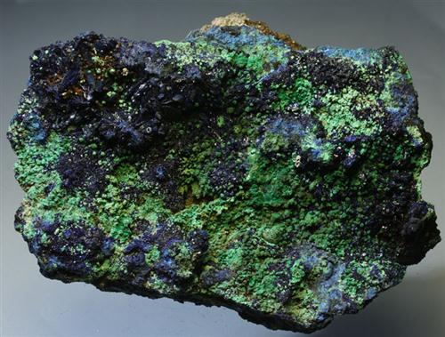 Azurite With Malachite