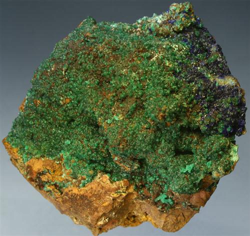 Cuprian Adamite With Azurite