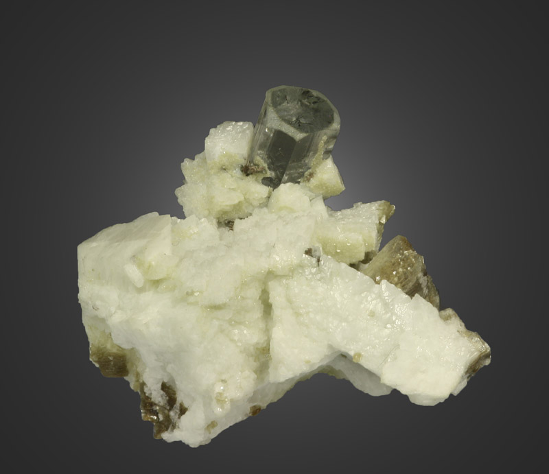 Aquamarine With Schorl Inclusions