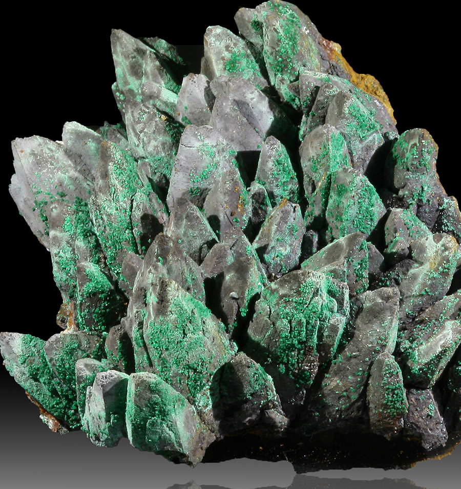 Goethite Psm Calcite Malachite & Conichalcite