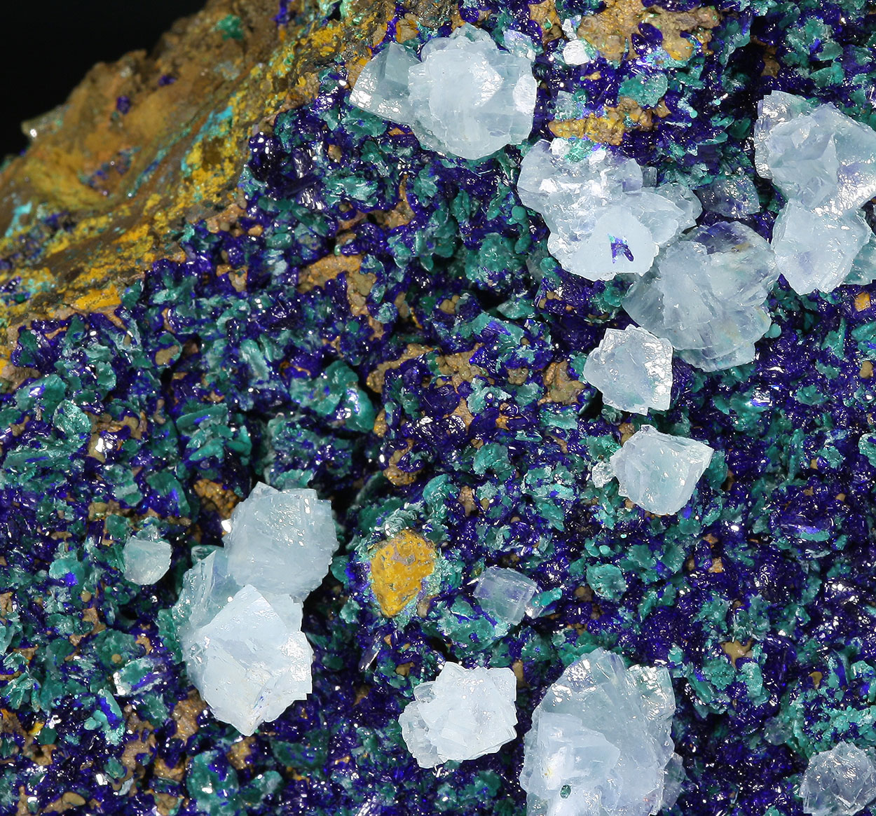 Azurite Malachite & Calcite