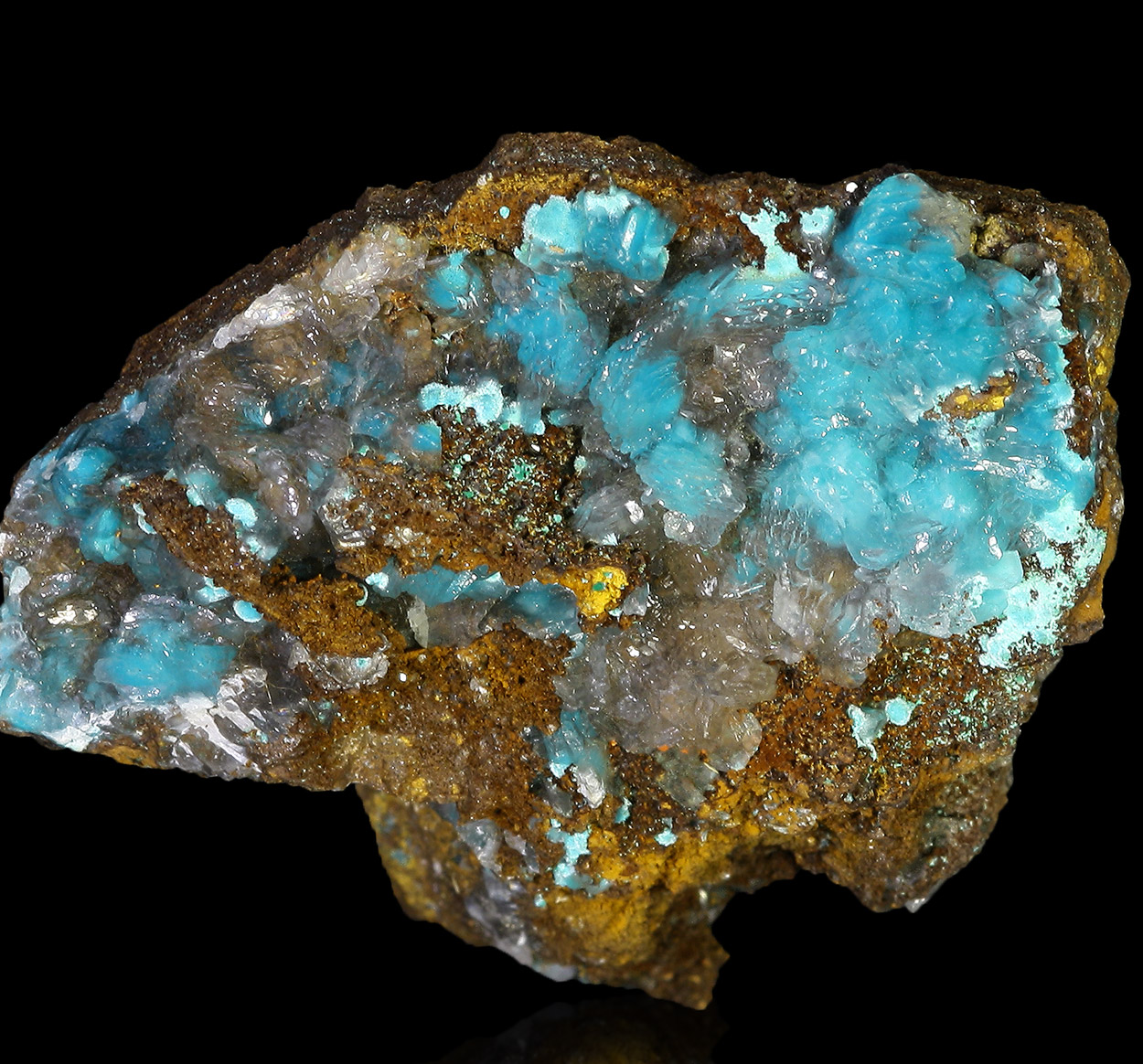 Rosasite & Calcite