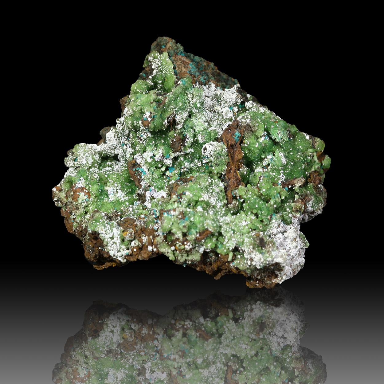 Cuprian Smithsonite Rosasite & Aragonite