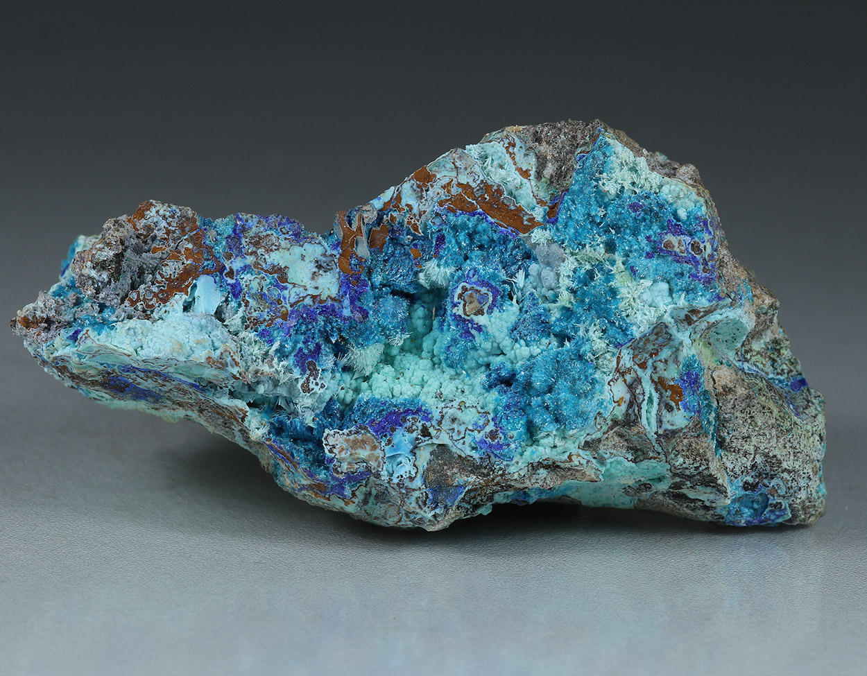 Serpierite Zincowoodwardite & Azurite