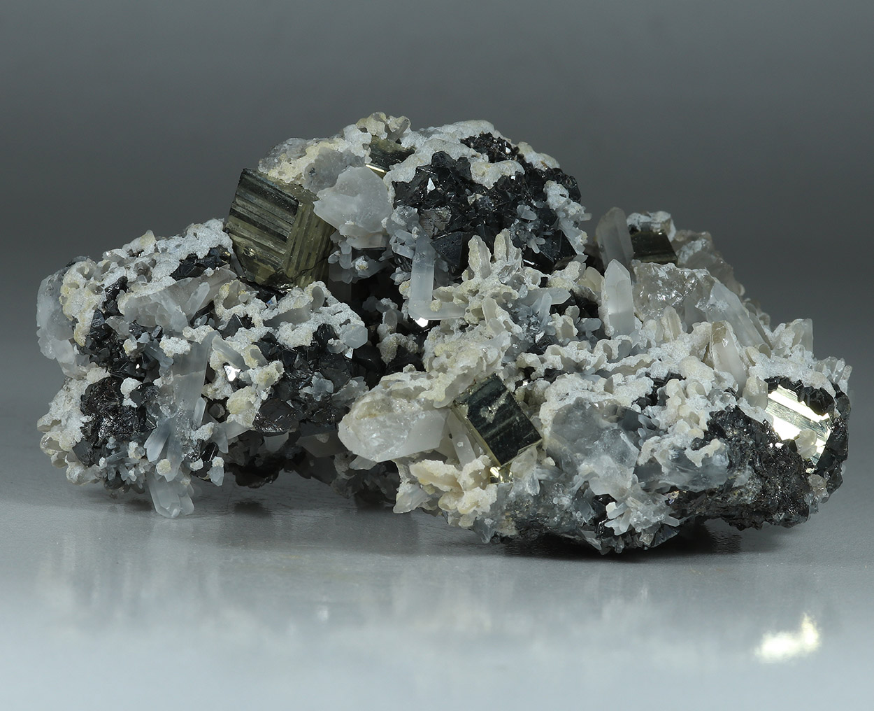 Pyrite Sphalerite Quartz & Dolomite