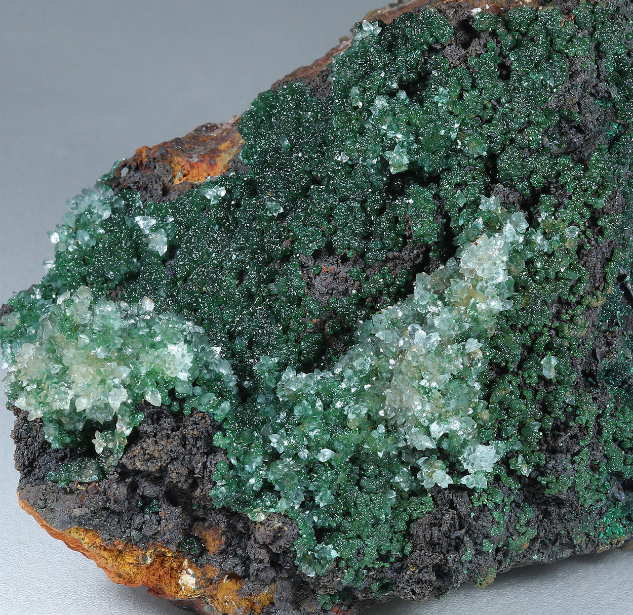 Cuprian Adamite & Aragonite