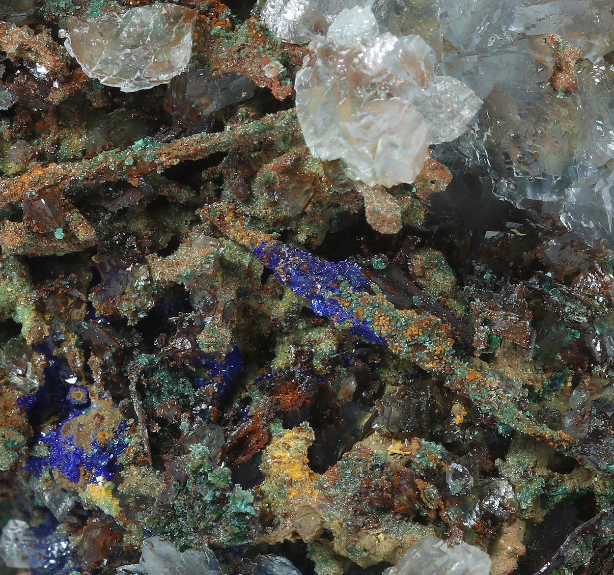 Aragonite Azurite Goethite Cuprite Adamite & Malachite