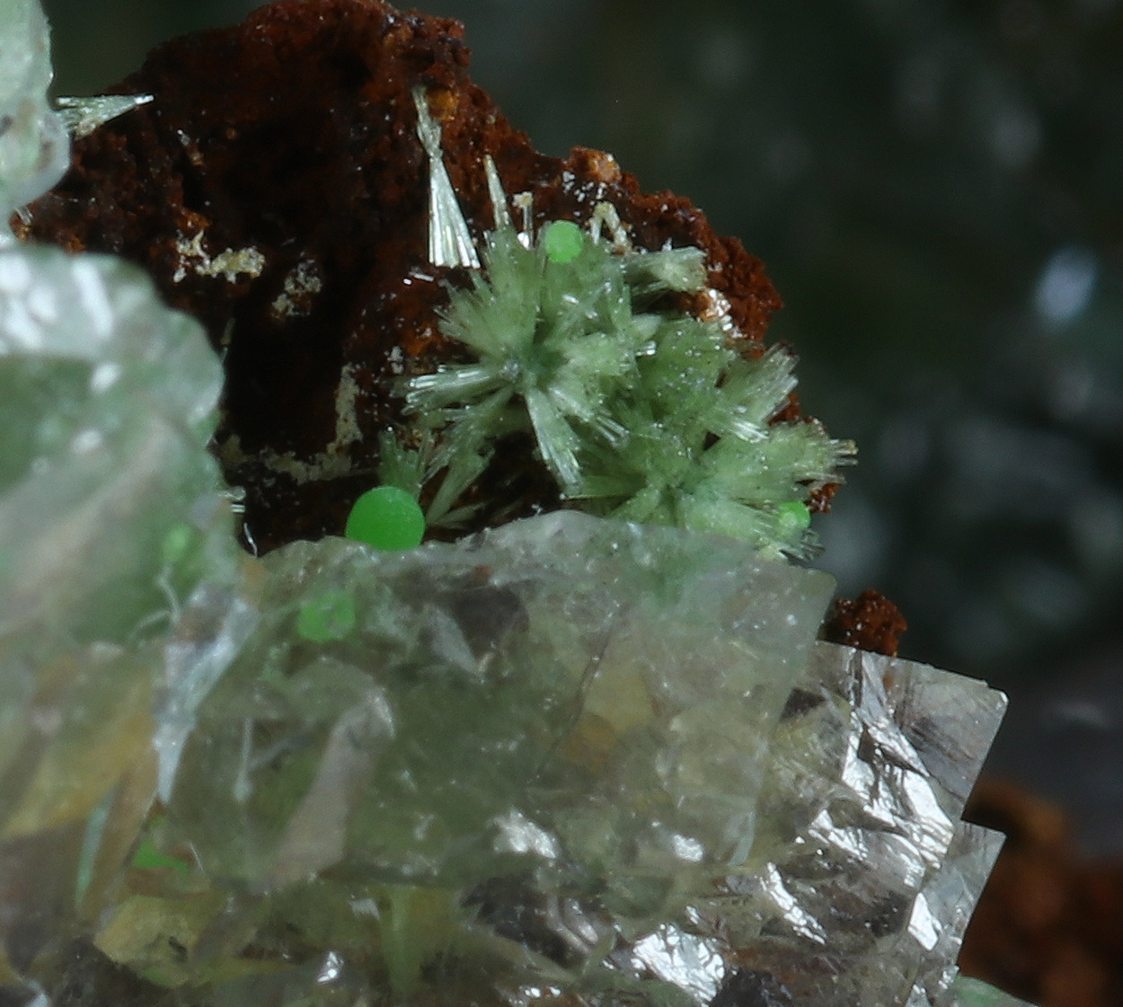 Conichalcite Aragonite & Olivenite