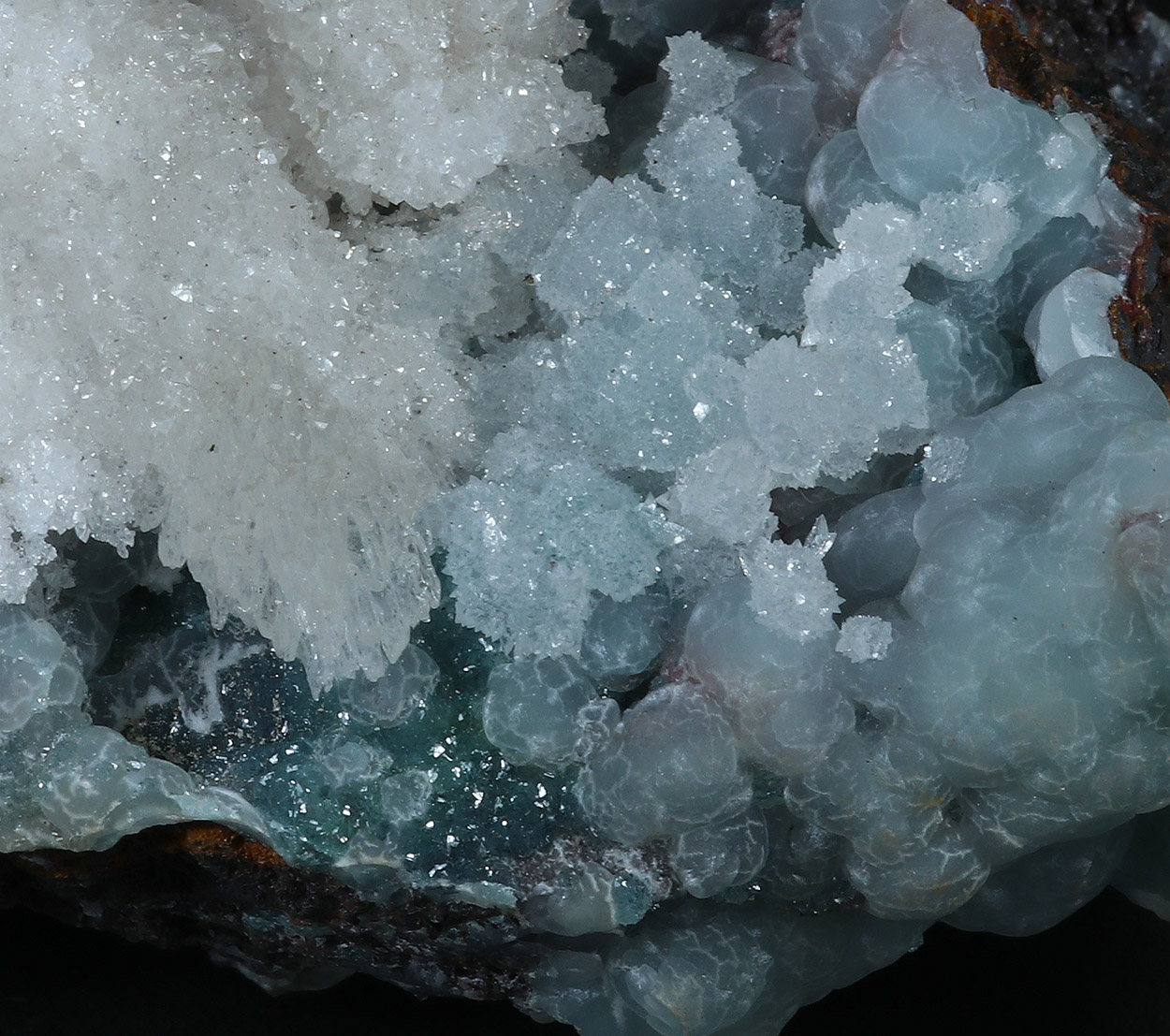 Aragonite Smithsonite & Adamite