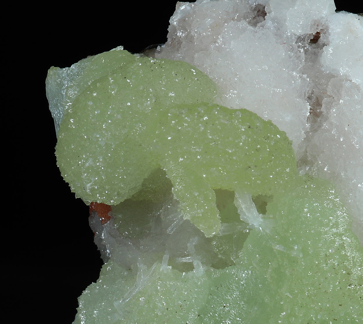 Adamite On Calcite