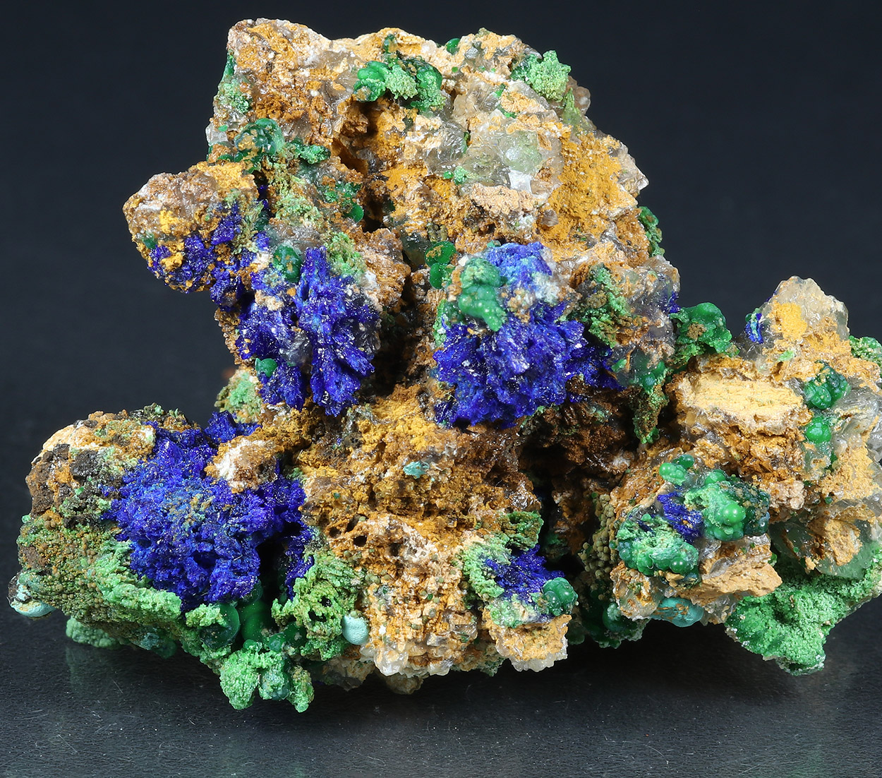 Azurite Conichalcite & Arsenocrandallite