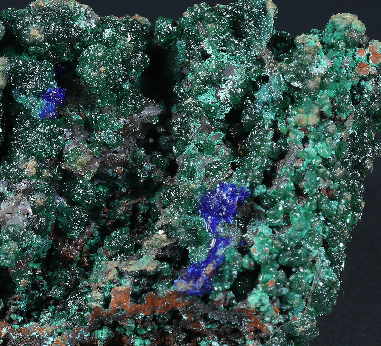 Cuprian Adamite & Azurite