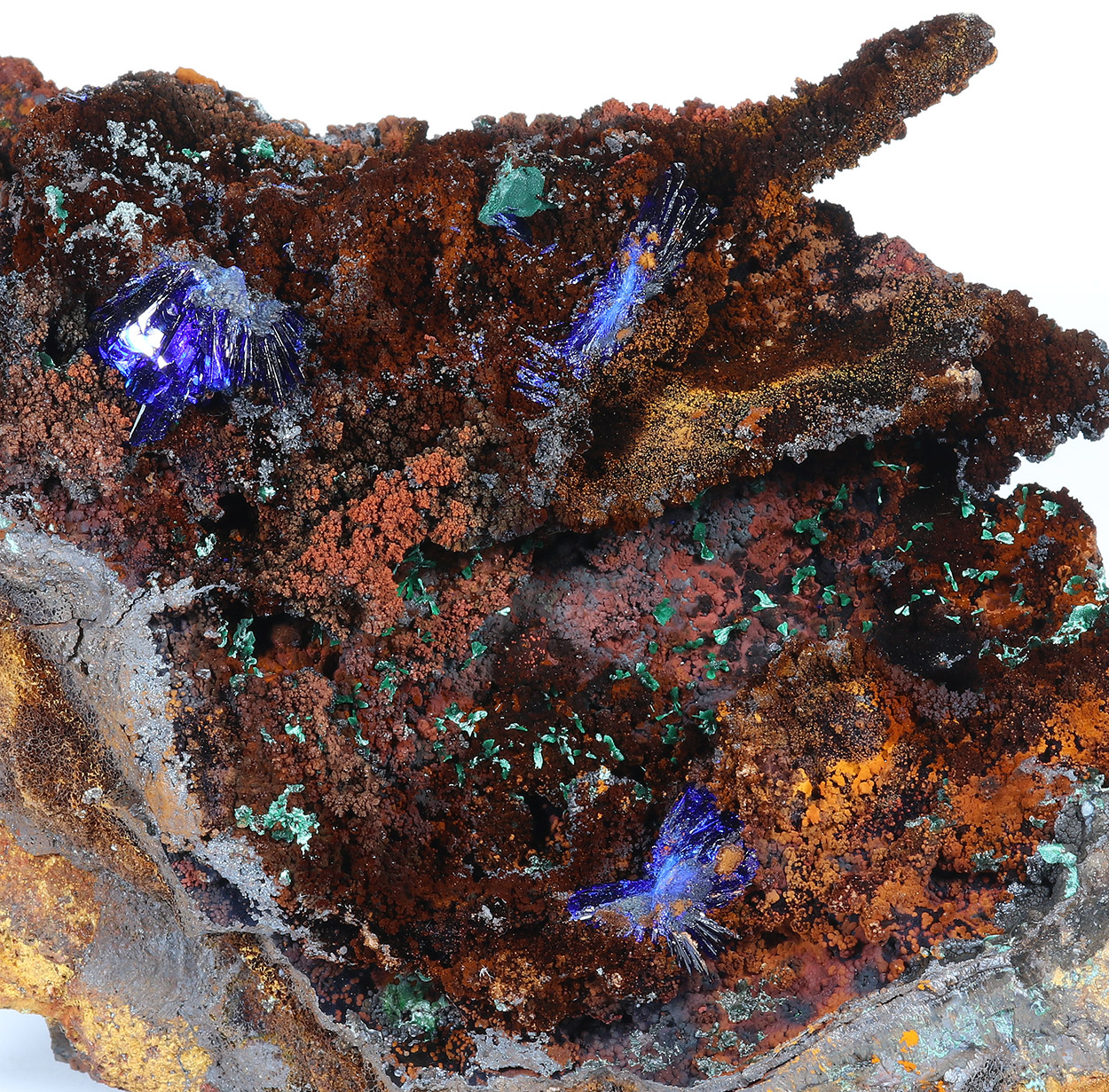 Azurite Malachite & Brochantite