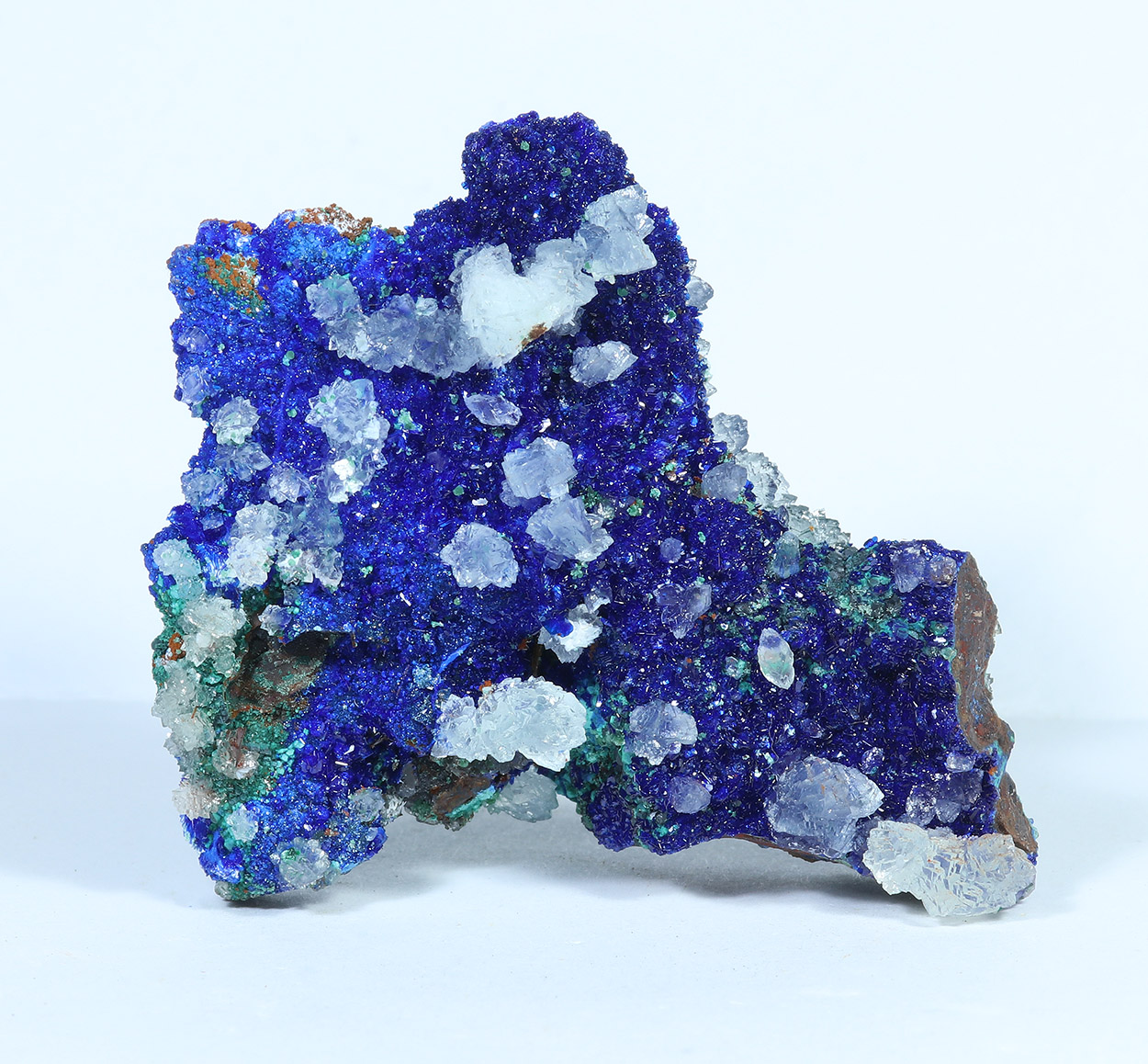 Azurite Aragonite Cuprite & Malachite