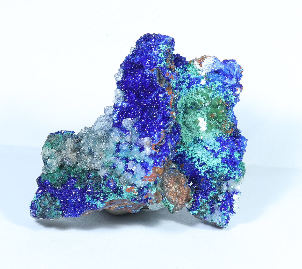 Azurite Aragonite Cuprite & Malachite