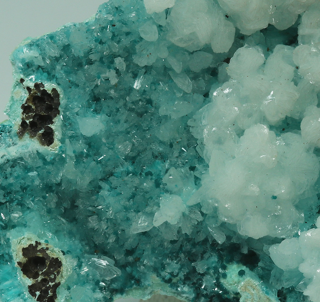 Chrysocolla Aurichalcite Rosasite Hemimorphite & Calcite