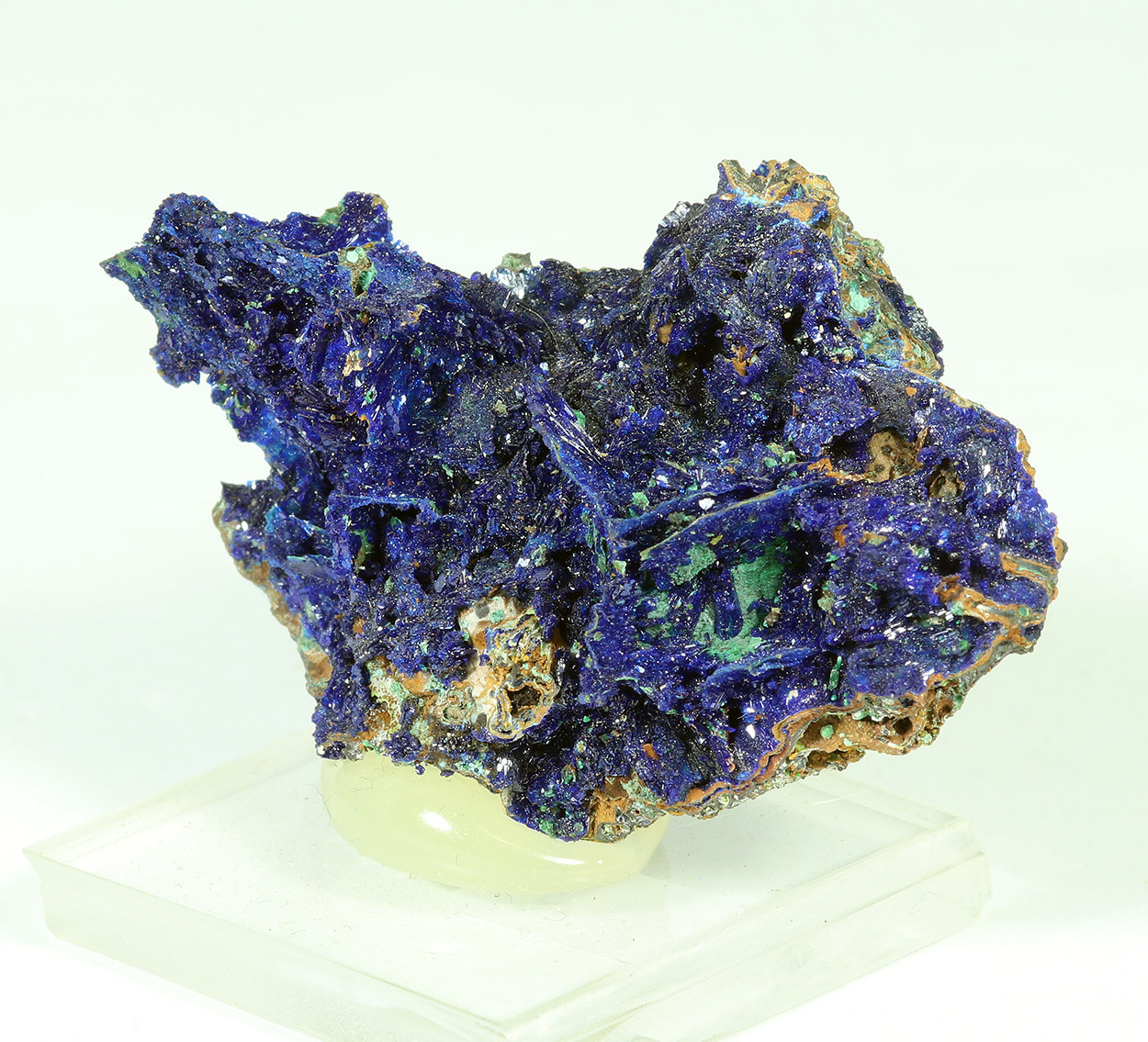 Azurite Malachite & Goethite Psm Gypsum