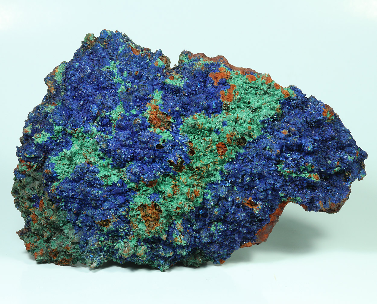 Azurite Malachite & Goethite Psm Calcite