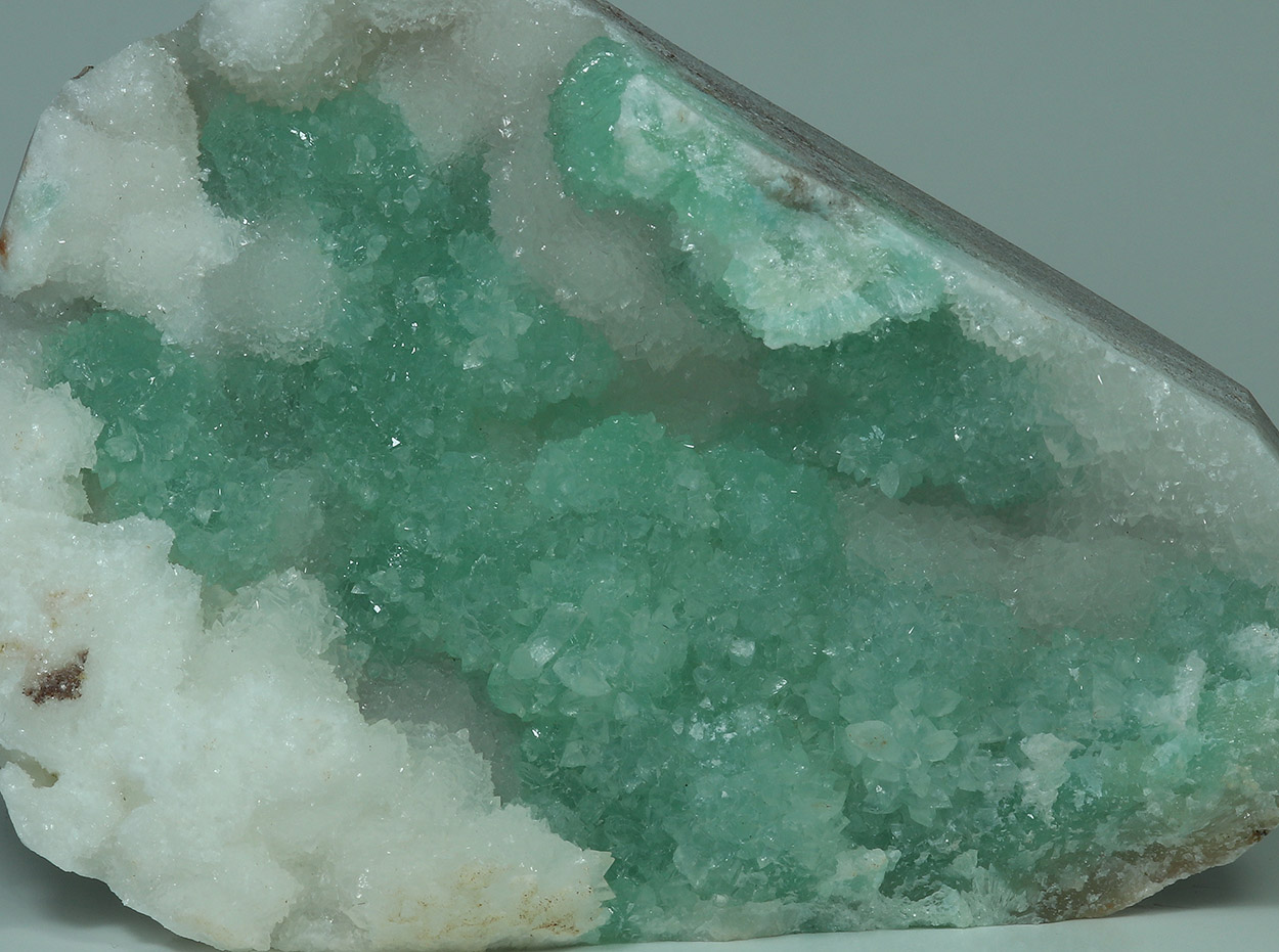 Cuprian Adamite & Calcite