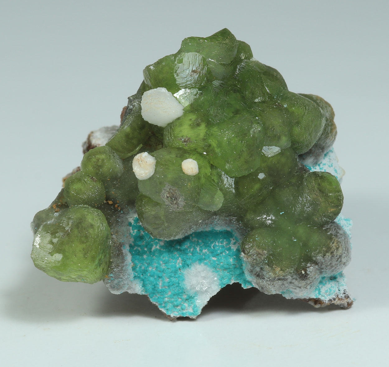 Smithsonite Rosasite & Calcite