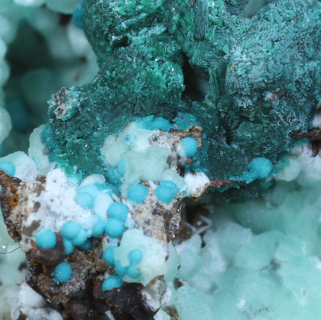 Malachite Psm Azurite Smithsonite & Rosasite