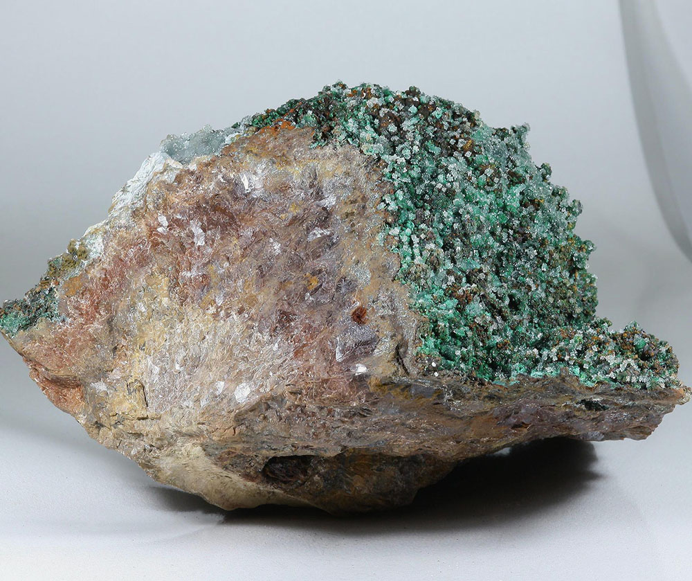 Cuprian Adamite & Aragonite