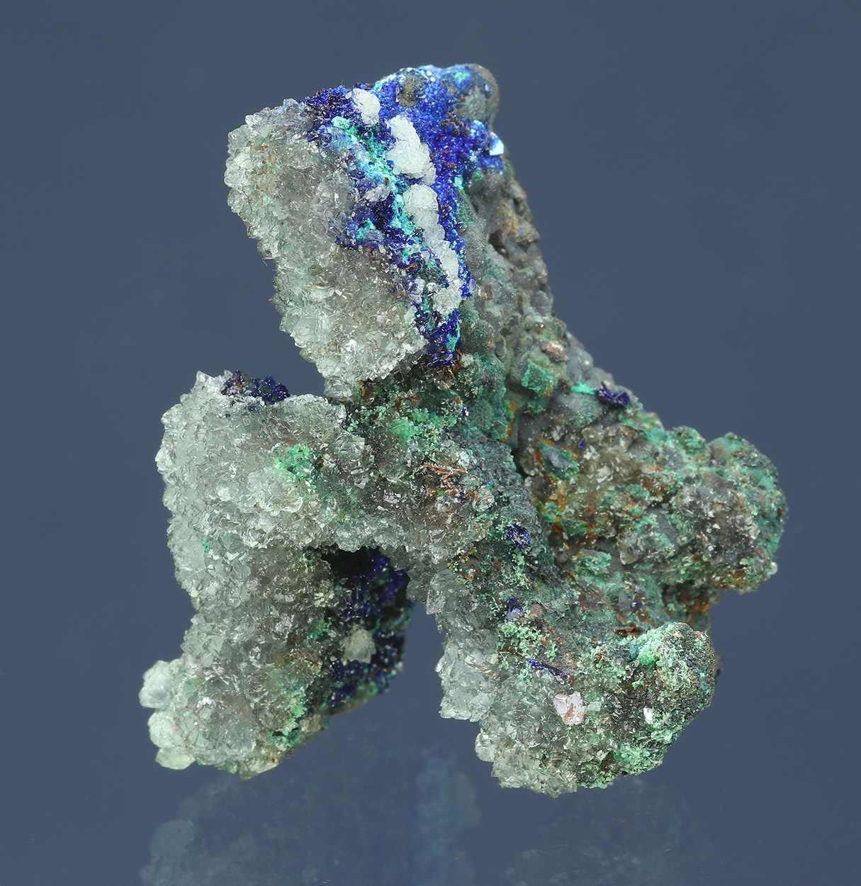 Aragonite Azurite Goethite & Calcite