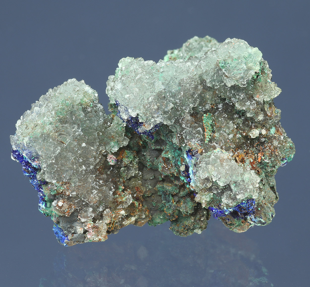 Aragonite Azurite Goethite & Calcite