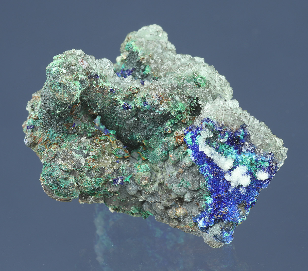 Aragonite Azurite Goethite & Calcite