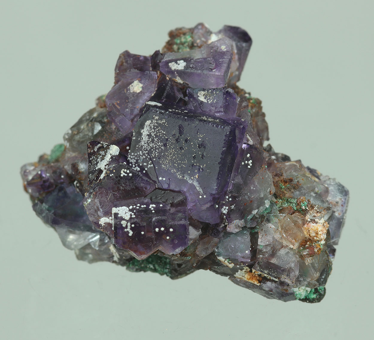 Fluorite & Malachite