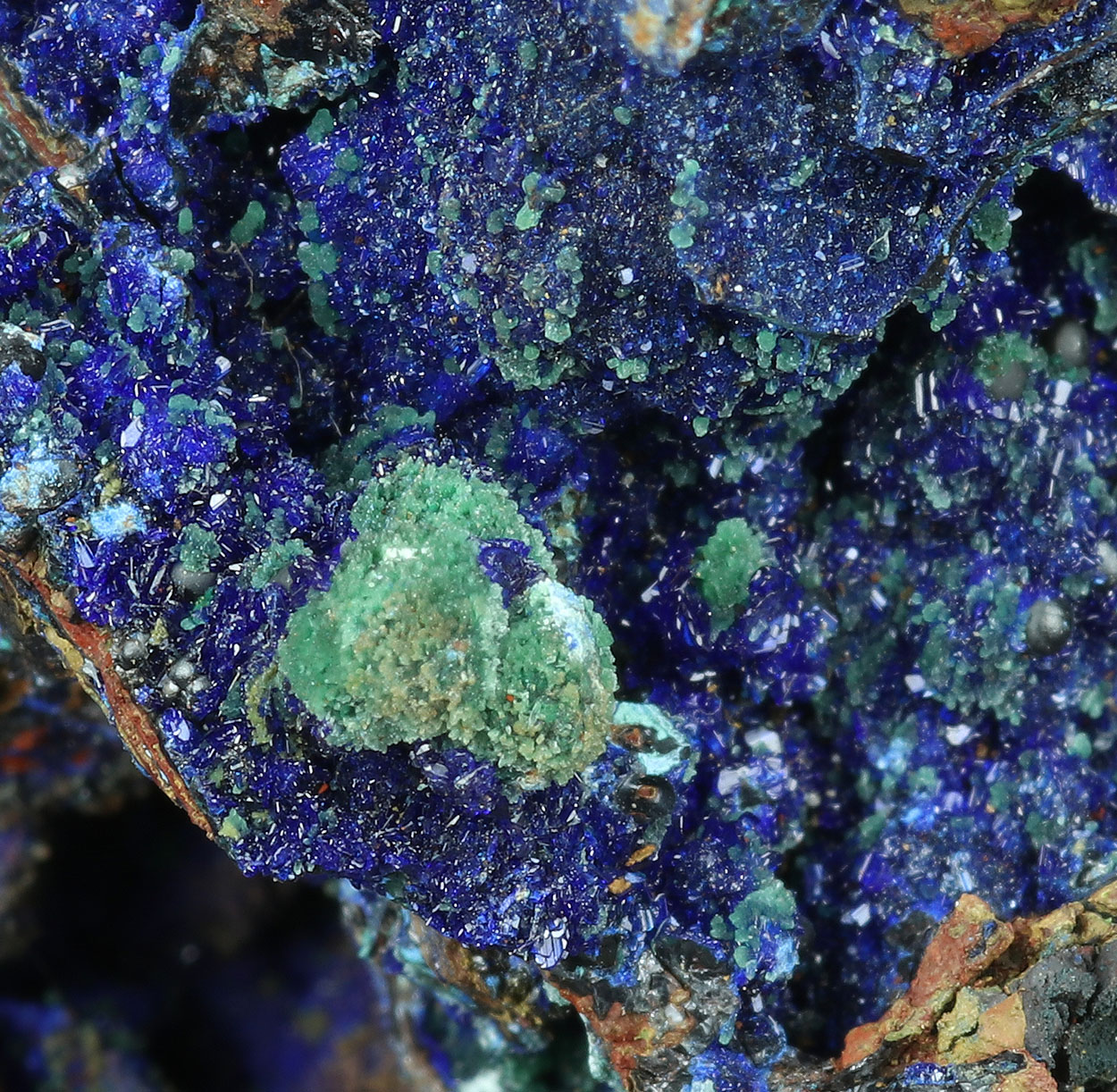 Azurite Malachite Psm Cuprite & Zincolivenite