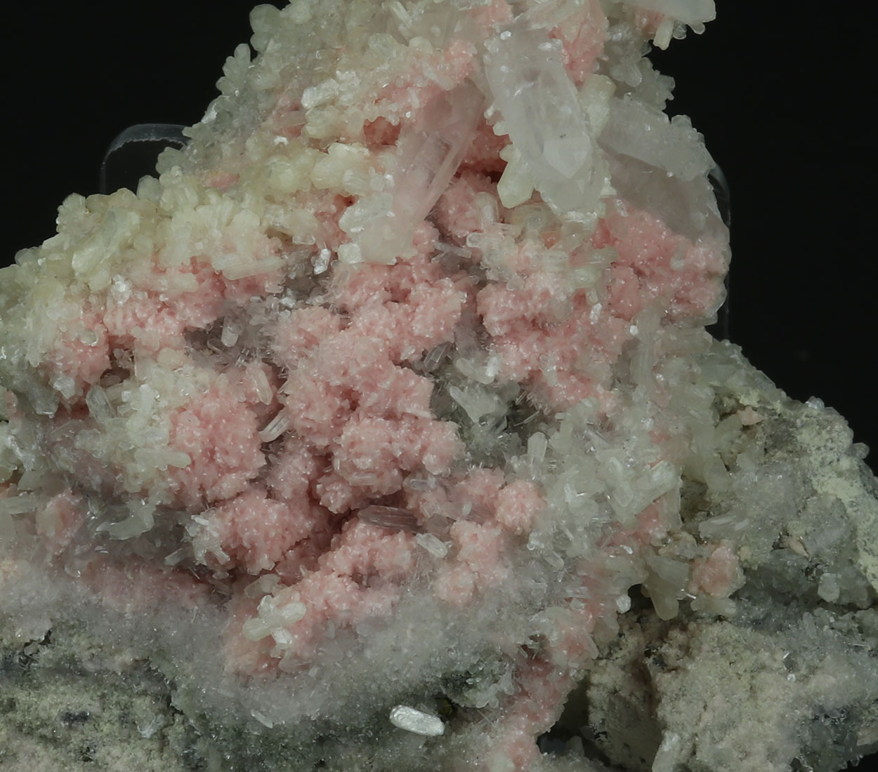 Rhodochrosite Stilbite & Quartz