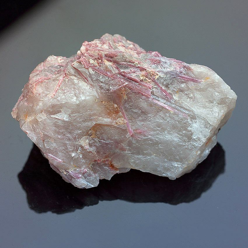 Rubellite In Quartz