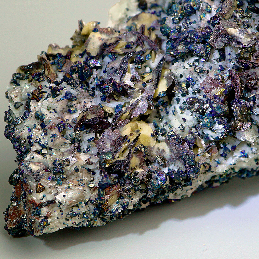 Chalcopyrite & Calcite On Dolomite