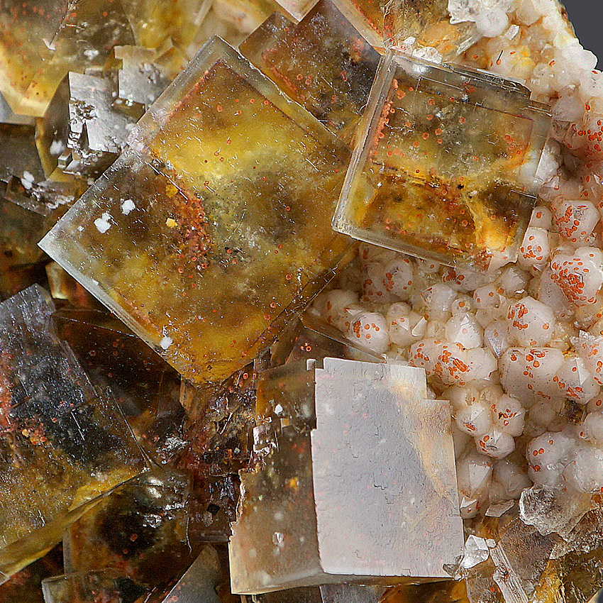 Fluorite On Quartz