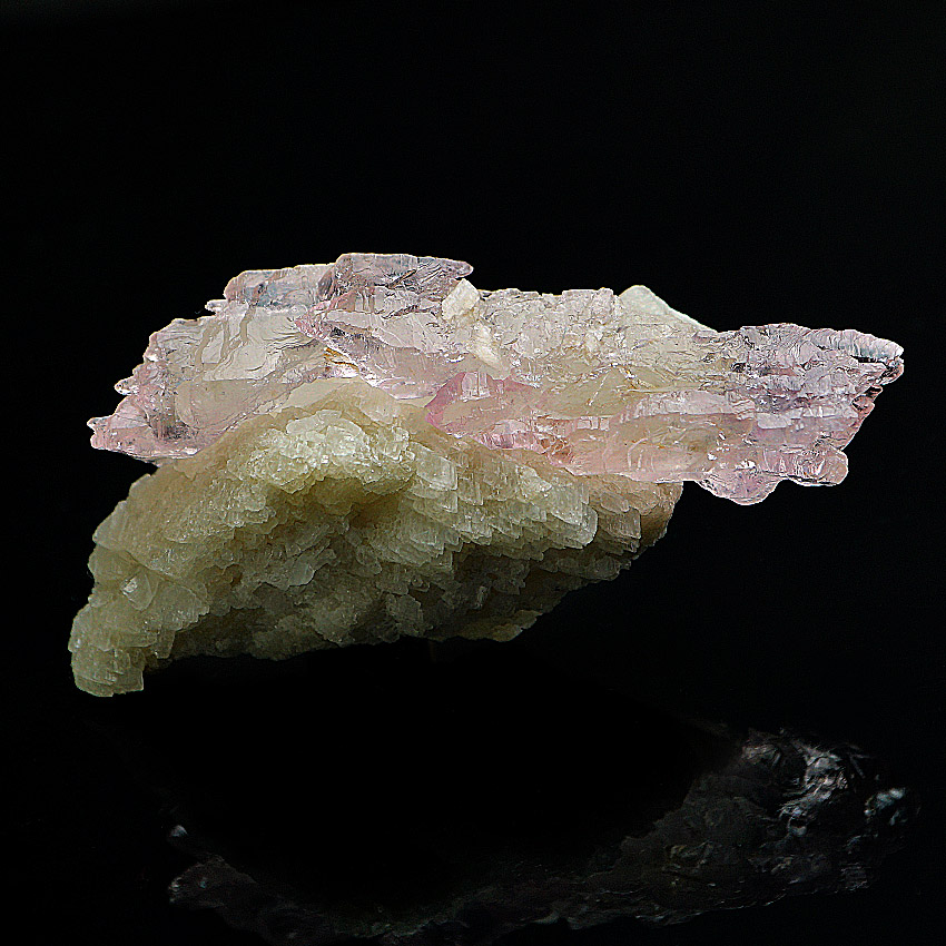 Rose Quartz Quartz On Albite