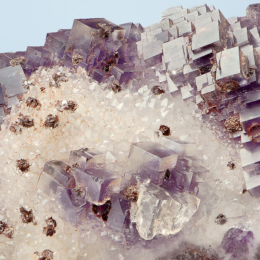 Fluorite On Quartz