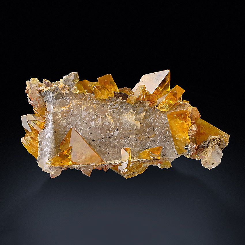 Baryte On Quartz Psm Fluorite