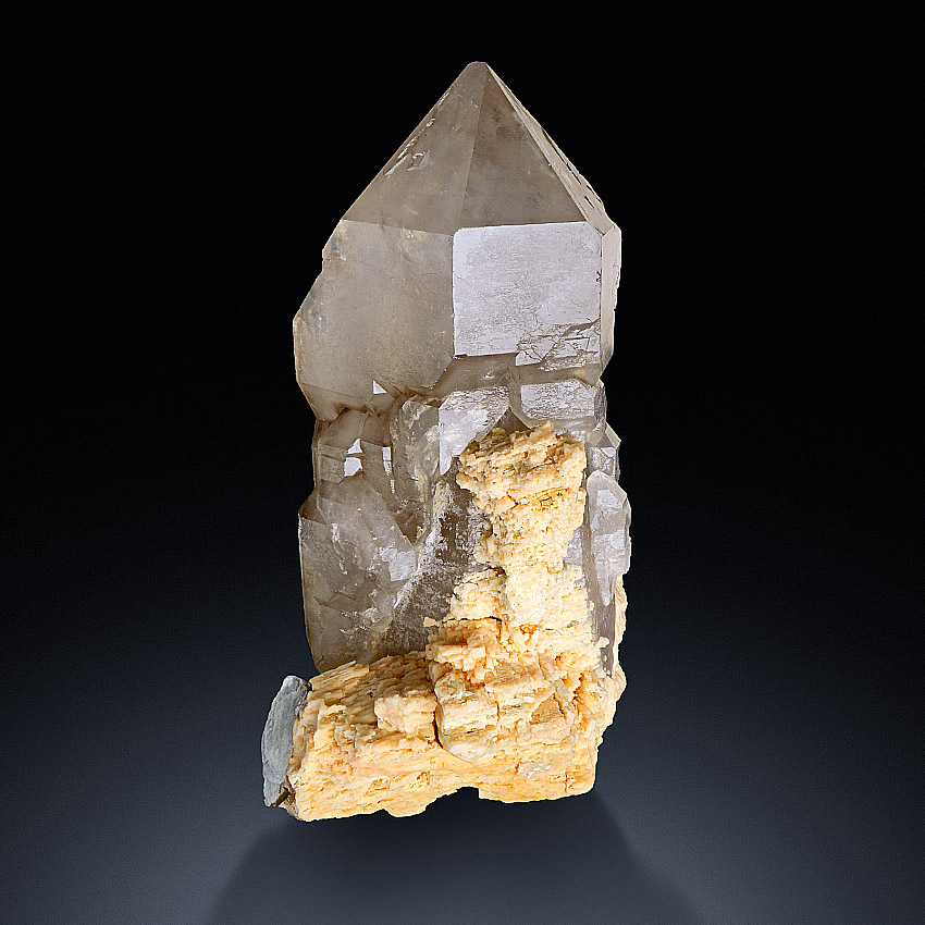 Smoky Quartz With Orthoclase