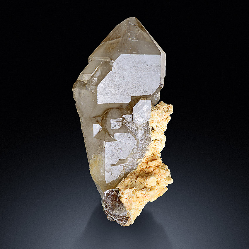 Smoky Quartz With Orthoclase