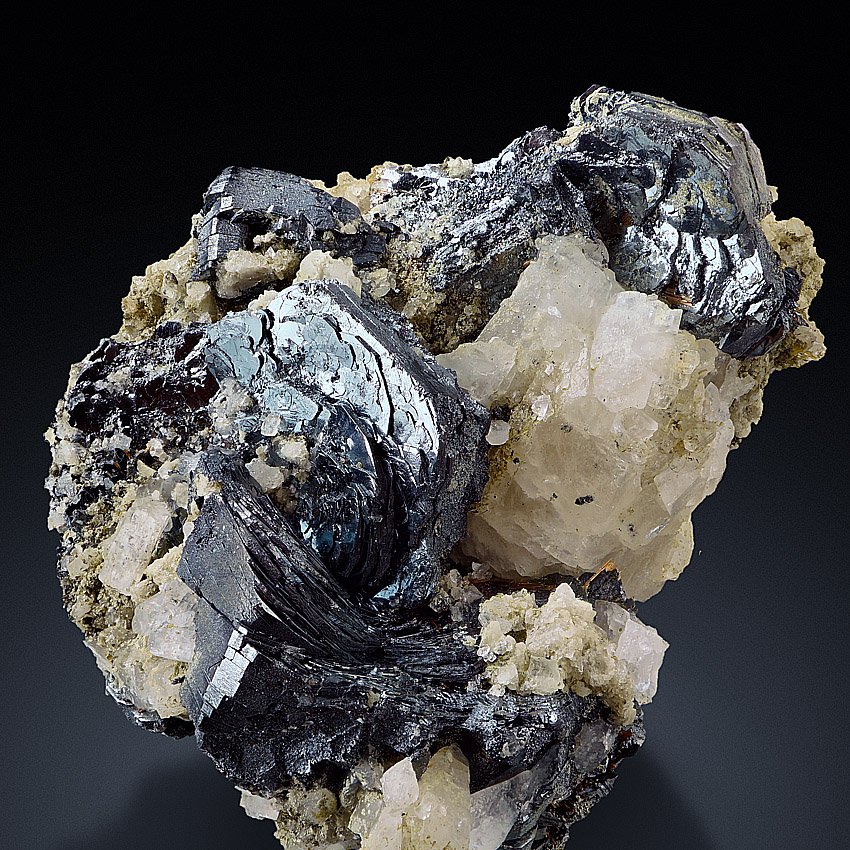 Hematite With Rutile & Albite